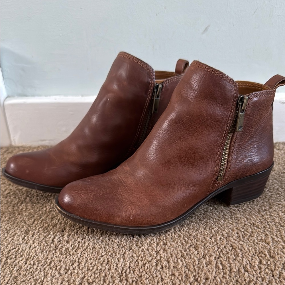 Lucky Brand Basel Toffee Booties